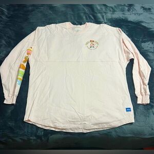 Official Walt Disney World France Epcot Spirit Jersey Size XL Pale Pink